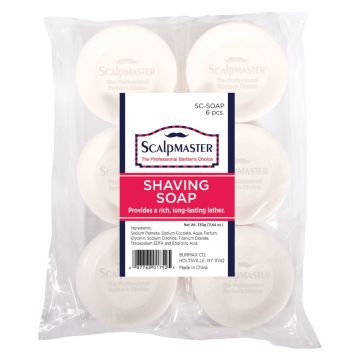Scalpmaster Shaving Soap 1.94 oz - 6 Pack #SC-SOAP