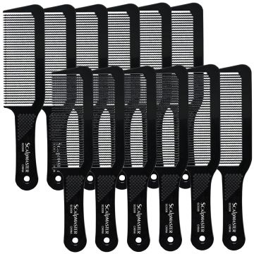 Scalpmaster Flat Top Clipper Comb - 9 1/2" #SC9308 - 12 Pack