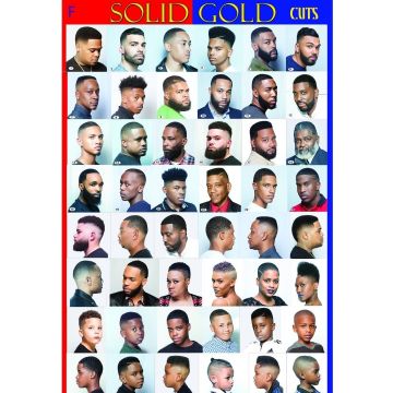 Solid Gold Cuts Barber Poster Vol 9 - Style F (Large 24" x 36")