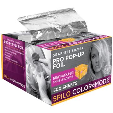 Spilo Color Mode Graphite Silver Pro Pop-Up Foil (5" x 10.75") - 500 Sheets #18405