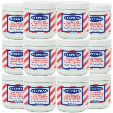 Stephan Stay Smooth Conditioning Shave Cream 16 oz [12 Pack]