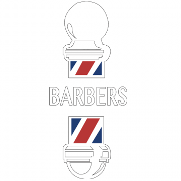 Stephan Modern Barber Pole Decal