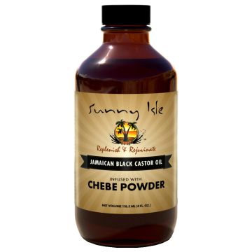 Sunny Isle Jamaican Black Castor Oil Infused with Chebe Powder 4 oz