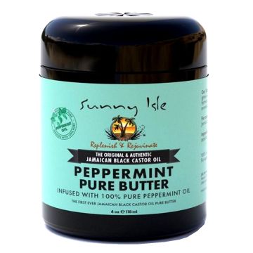 Sunny Isle Jamaican Black Castor Oil Peppermint Pure Butter 4 oz