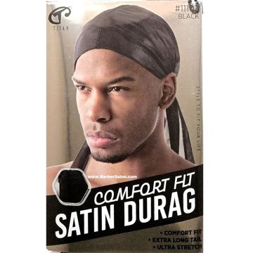Titan Satin Du-Rag - Black #11102