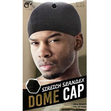 Titan Classic Spandex Dome Cap - Black #11162