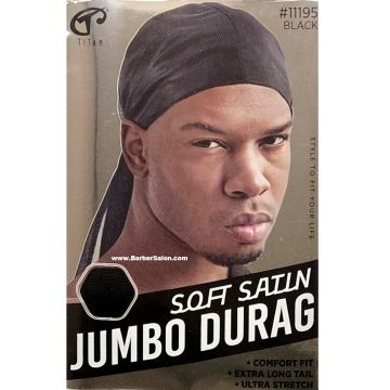 Titan Classic Jumbo Du-Rag - Black #11195