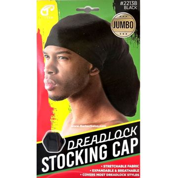 Titan Dreadlock Stocking Cap Jumbo - Black #22138