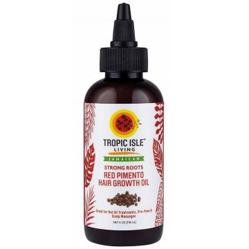 Tropic Isle Living Jamaican Strong Roots Red Pimento Hair Growth Oil 4 oz
