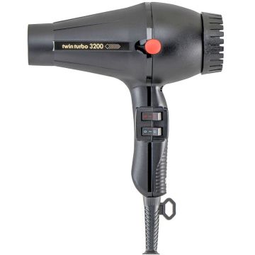 Turbo Power TwinTurbo 3200 Professional Hair Dryer - Black #324B