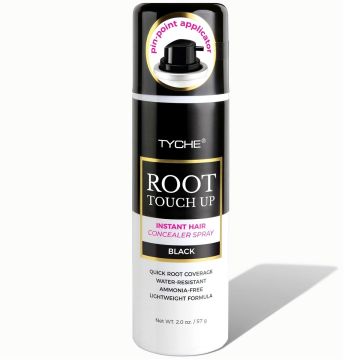 Tyche Root Touch Up Instant Hair Concealer Spray - Black 2 oz #HLTU01