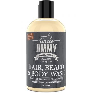 Uncle Jimmy Hair, Beard & Body Wash 12 oz