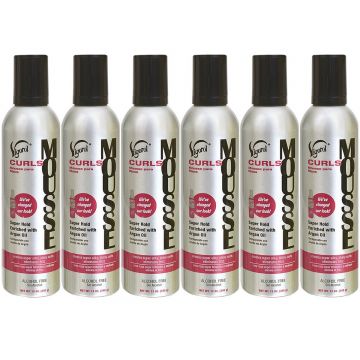 Vigorol Curls Mousse - Super Hold 12 oz - 6 Pack