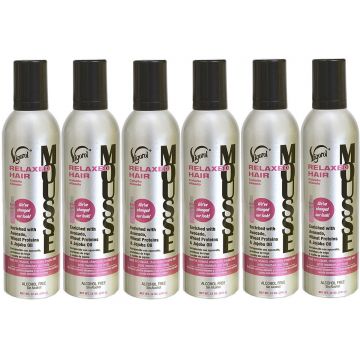 Vigorol Relaxed Hair Mousse 12 oz - 6 Pack