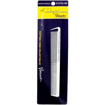 Vincent Ceramic All Purpose Hook Comb 7 1/4" #VT1714-1W