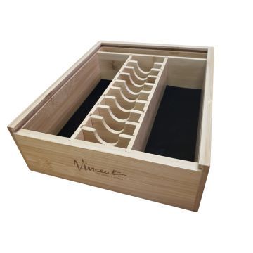 Vincent Bamboo Counter Top Barber Tray - Small #VT10202