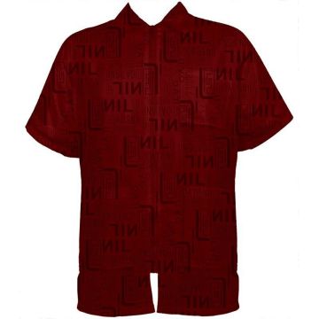 Vincent Heat Stamp Barber Jacket - Red [S-4XL] #VT2242