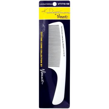 Vincent Ceramic Flat Top Comb Jr. 8 1/4" #VT1719-1W