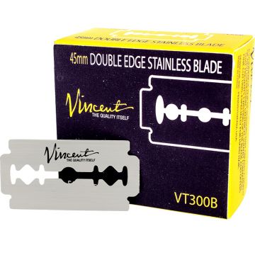 Vincent 45mm Double Edge Blades - 50 Blades #VT300B