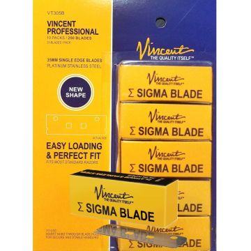 Vincent 45mm Double Edge Blades - 50 Blades #VT300B