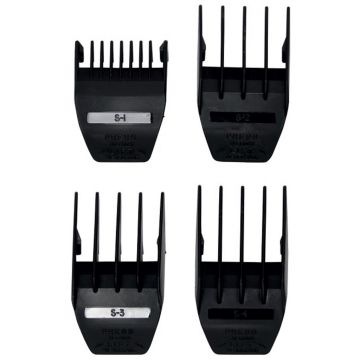 Wahl Peanut Guides 4 Pcs Set Fits Peanut, Beret, Sterling Mag - Black #3166