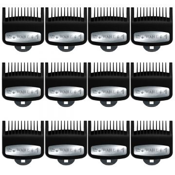 Wahl Premium Cutting Guide Comb with Metal Clip [#1] - 1/8" #3354-1300 [12 Pack]