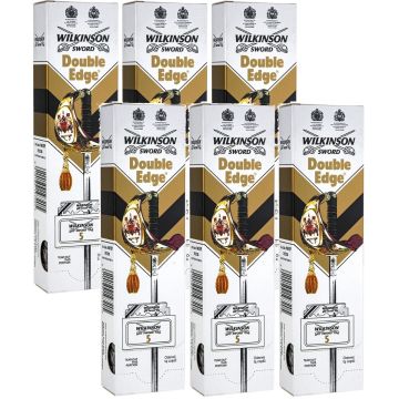 Wilkinson Sword Classic Double Edge Razor Blades Pillar Pack - 600 Blades [100 Blades x 6 Pack]