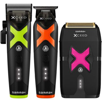 Gamma+ XCEED Professional Clipper, Trimmer & Shaver [TRIO]
