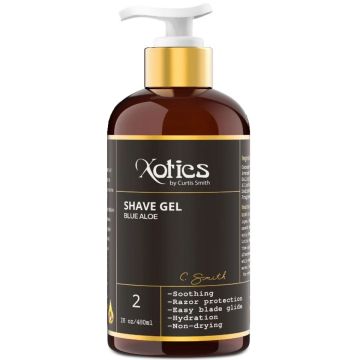 Xotics Blue Aloe Shave Gel 16 oz