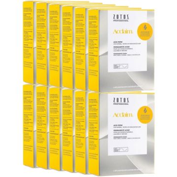 Zotos Acclaim Acid Perm for Normal, Tinted or Highlighted Hair (Soft) - 1 Application [12 Pack]