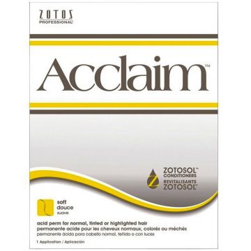 Zotos Acclaim Plus Acid Perm for Normal, Tinted or Highlighted Hair (Soft)- 1 Application