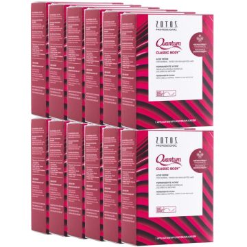 Zotos Quantum Classic Body Acid Perm for Normal, Tinted or Highlighted Hair (Soft) - 1 Application [12 Pack]