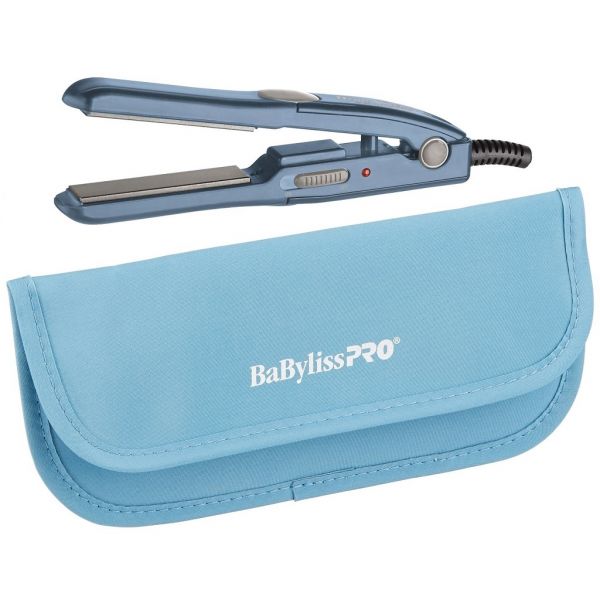 BaByliss Pro Nano Titanium Mini Straightener with Travel Pouch - 1/2  #BNTBG3050UC (Dual Voltage)