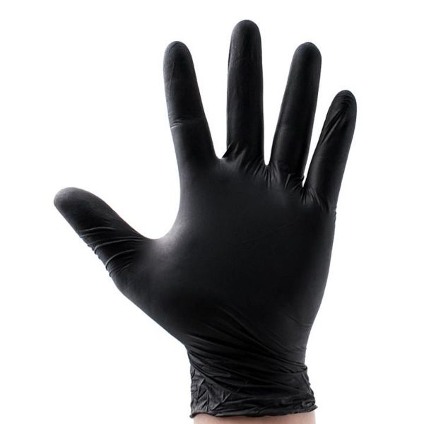SuperTouch 100 Strong Size SALL Black Nitrile Latex FREE Disposable - View #3