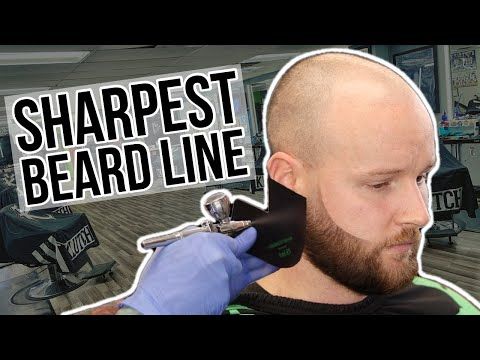 Straight Beard Putting Relaxer On Beard Beard Grooming Permanent