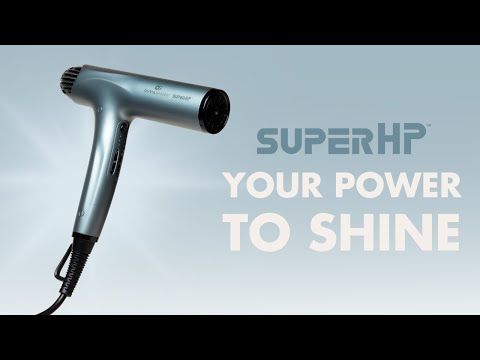 Olivia Garden SuperHP Hair Dryer - Silver Blue #200-HPDR1