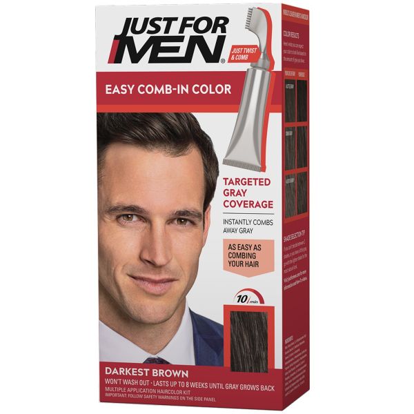 Just for Men Easy Comb-In Color [Darkest Brown #A-50]