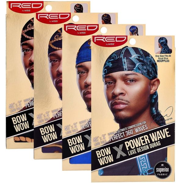 Power Wave Silky Satin Durag - Black – KISS Colors & Care