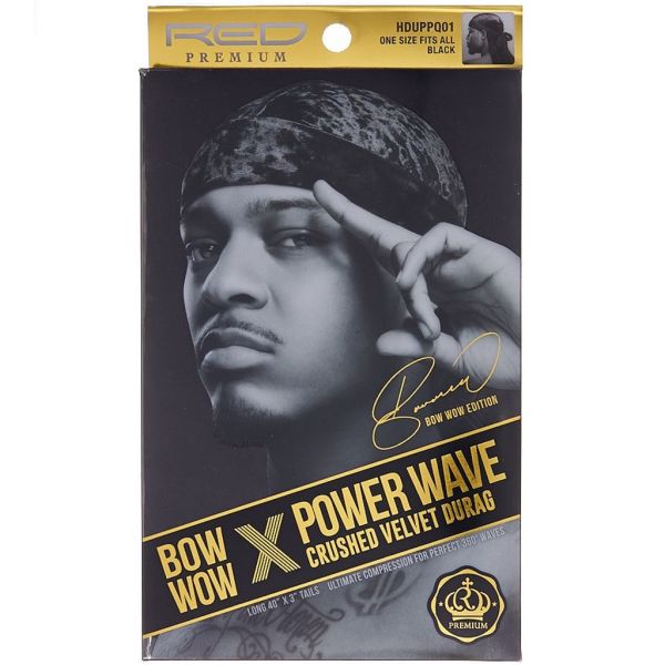 Red Premium Bow Wow X Power Wave Crushed Velvet Durags [6