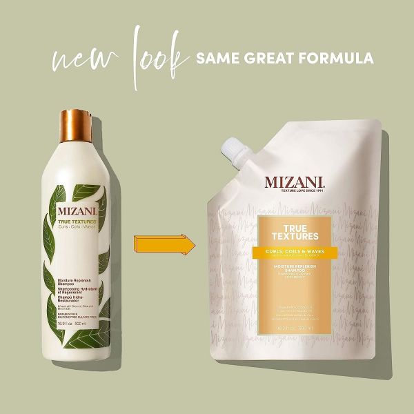 Mizani True Textures Moisture Replenish Shampoo 16.9 oz [Pouch]