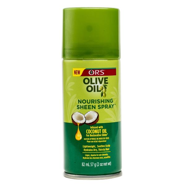 ORS Olive Oil Nourishing Sheen Spray Infused with Coconut Oil 11.7 oz - 12  Pack