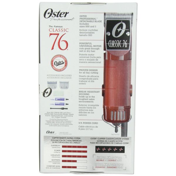 Oster Classic 76 Universal Motor Clipper with Detachable #000 & #1