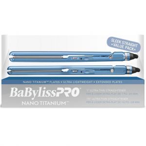 BaByliss Pro Nano Titanium Ultra-Thin Straightener Combo - 1