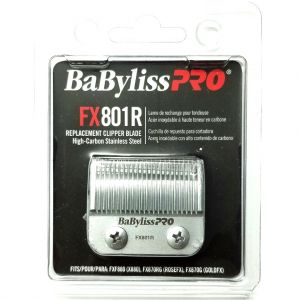 BaByliss Pro High-Carbon Stainless Steel Replacement Clipper Blade Fits FXF880, FX870RG, FX870G #FX801R