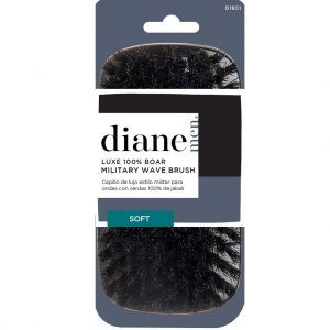 Diane Luxe 100% Boar Military Wave Brush - Black / Soft #D1801