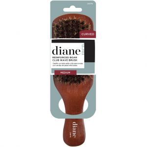 Diane Curved Reinforced Boar Club Wave Brush - Medium #D8176