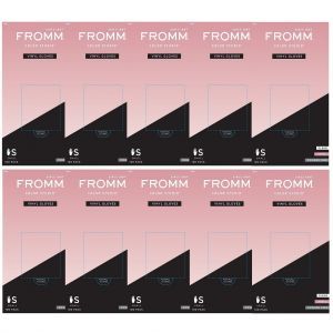 Fromm Color Studio Powder Free Vinyl Clear Gloves 100 Pcs - Small #D8020 - 10 Pack