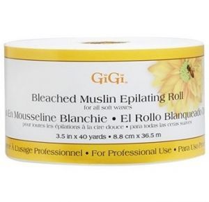 GiGi Bleached Muslin Epilating Roll - 3.5 Inch X 40 Yards #0650