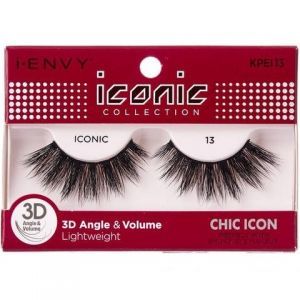 Kiss i-ENVY iconic Collection Natural Icon 3D Angle Eyelashes 1 Pair Pack - iconic 13 #KPEI13