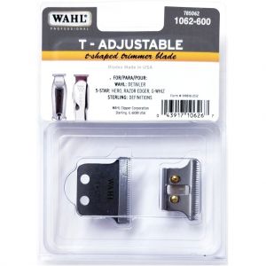 Wahl T-Adjustable T-Shaped Trimmer Blade For Detailer, 5 Star Hero, Razor Edger, G-Whiz, Sterling Definitions #1062-600